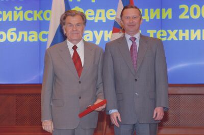 В.В.Найденко и министр обороны С.Б.Иванов