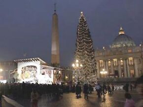 Рождественская есль в Ватикане