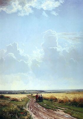 И.И.Шишкин. Полдень. В окрестностях Москвы, 1869 г.