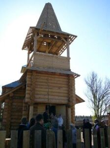 Строящийся храм Св.Царственных мучеников в пос.Новая Вилга Прионежского района Карелии