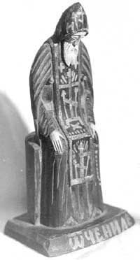 Деревянная скульптура преподобного Нила Столбенского