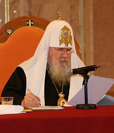 Выступление Святейшего Патриарха Алексия II (фото - Седмица.ru)
