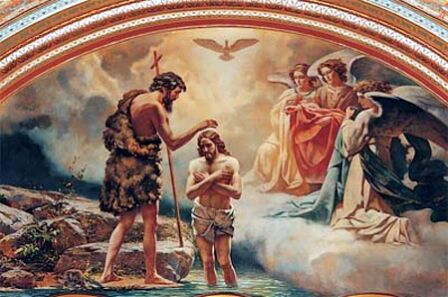 Крещение Господне. Роспись Храма Христа Спасителя в Москве