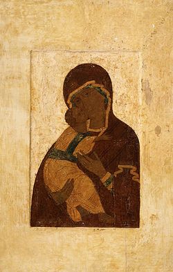 Владимирская икона Божией Матери. Список 1514 г. из московского Сретенского монастыря