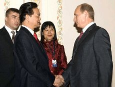 Нгуен Тан Зонг и В.Путин