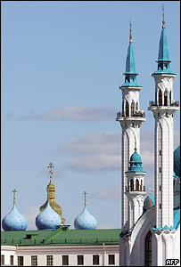 Минареты и купола православного храма (фото AFP)