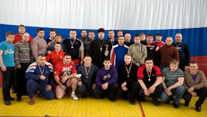 Команда тяжелоатлетов Новосибирской епархии