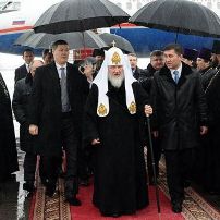 Прибытие Патриарха Кирилла в Алма-Ату