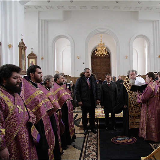 Торжественное богослужение в Благовещенском кафедральном соборе Воронежской и Борисоглебской епархии