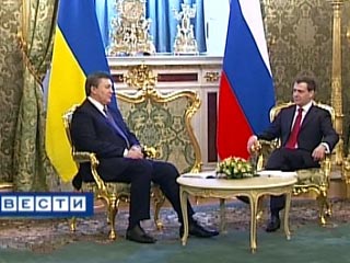 Встреча В.Януковича и Д.Медведева в Кремле (кадр *Вестей*)