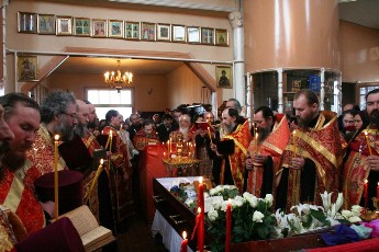 Отпевания о. Анатолия Сорокина, фото с сайта Чебоксарской епархии