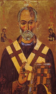Святитель Николай (икона из монастыря Святой Екатерины, XIII век)