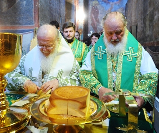 Патриархи Варфоломей и Кирилл, фото Патриархия.Ру