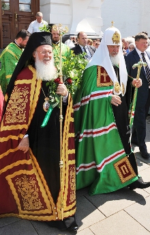 Патриархи Кирилл и Варфоломей, фото Патриархия.Ру