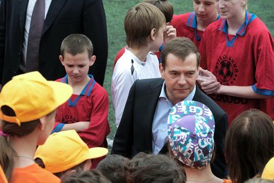 Д.Медведев и дети