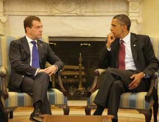 Д.Медведев и Б.Обама (фото с сайта Президента России)