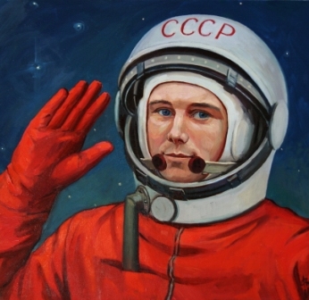 Портрет Ю.А.Гагарина (худ. Филипп Москвитин)