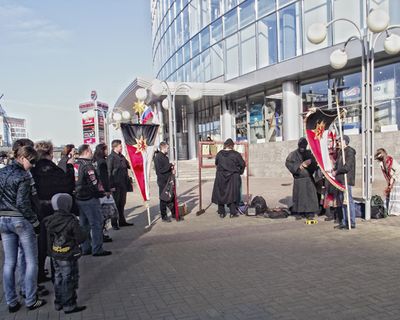 Пасхальный митинг в Нижнем Новгороде