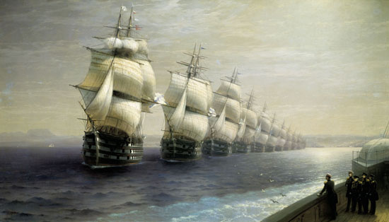 Смотр Черноморского флота в 1849 году
