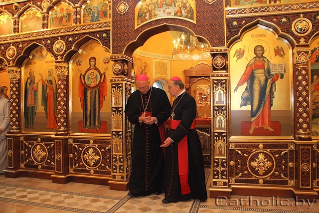 Католики в православном храме в Минске