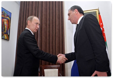 В.Путин и С.Шамба