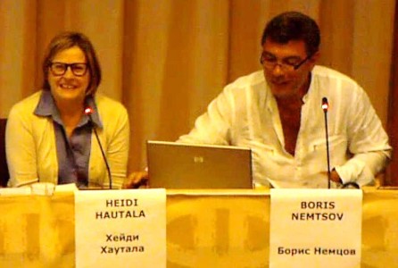 Хейди Хаутала и Борис Немцов