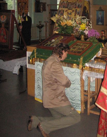 В храме Спиридона Тримифунтского в Ораниенбауме.