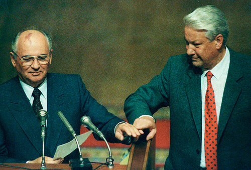 М.С.Горбачев и Б.Н.Ельцин