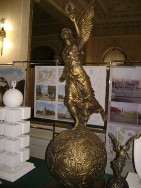 Проект статуи Ники на центральной площади Харькова