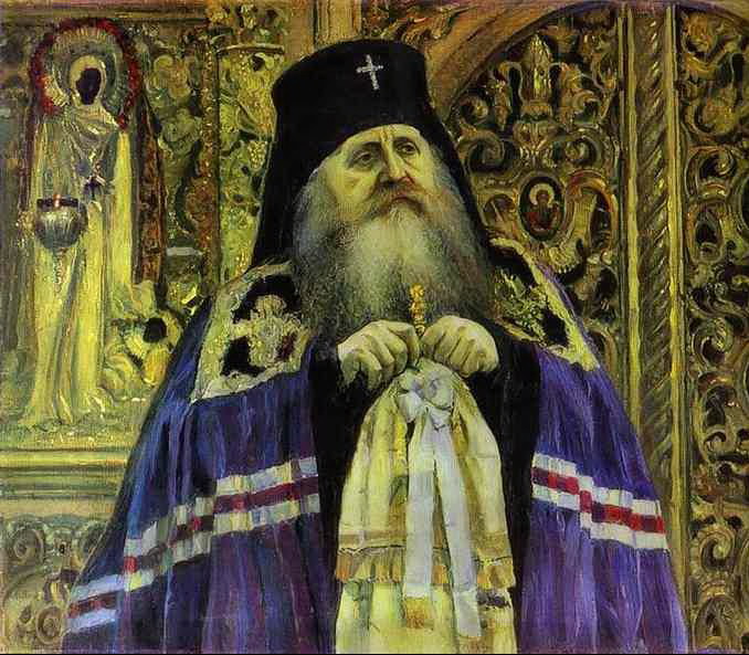 Архиепископ Антоний в 1917 году. Художник М. В. Нестеров