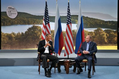 Б.Обама и В.Путин