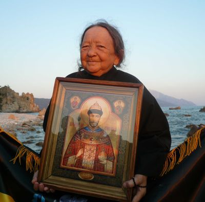 Чудотворная мироточивая икона Царя Николая на Святой горе Афон