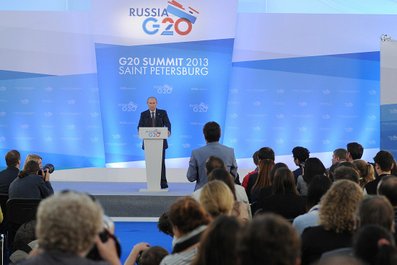 В.Путин на пресс-конференции по итогам саммита
