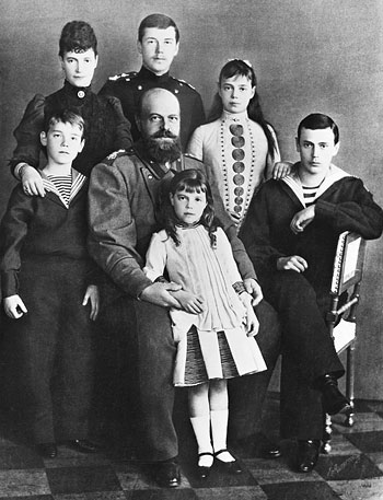 Император Александр III с семьей