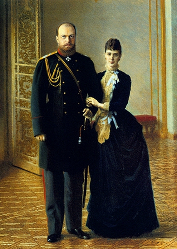 Император Александр III с Императрицей Марией Федоровной