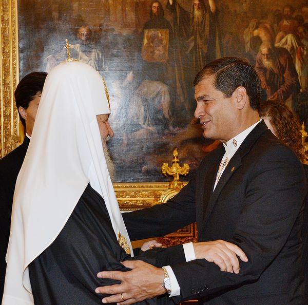 Патриарх Кирилл и президент Эквадора
