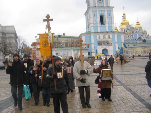 Златоверхий монастырь на Михайловской площади