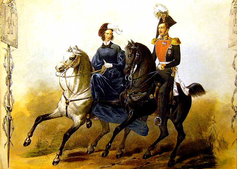 Император Николай I и Императрица Александра Федоровна