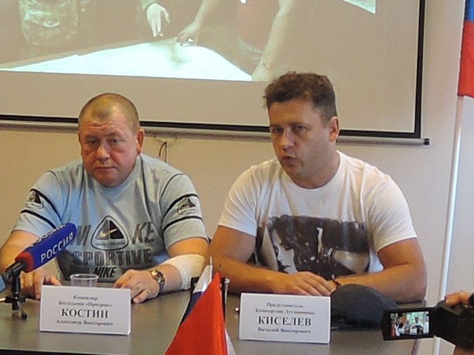 Ополченцы ЛНР, пресс-конференция