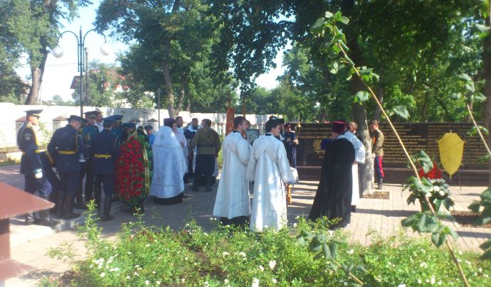 В день столетия Первой мировой войны в Воронеже состоялось открытие мемориального знака в память Георгиевских кавалеров