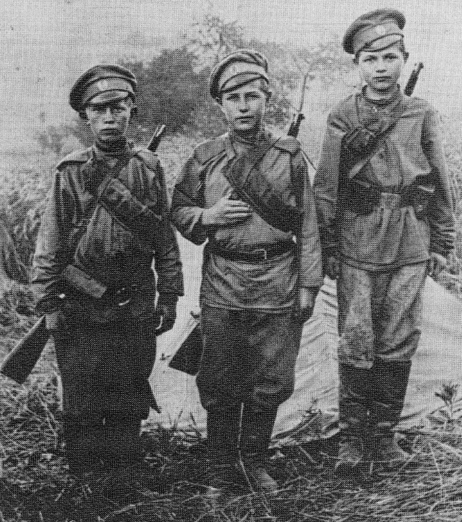 Юные герои-добровольцы, Первая мировая война