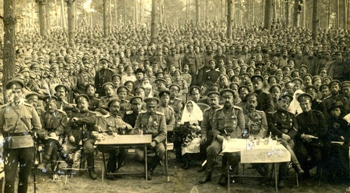 Праздник Георгиевских кавалеров на фронте