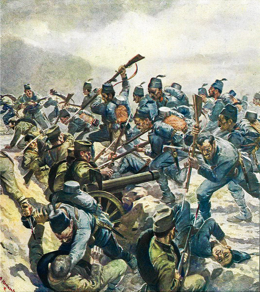 Бой сербов с боснийцами Бой сербов с боснийцами