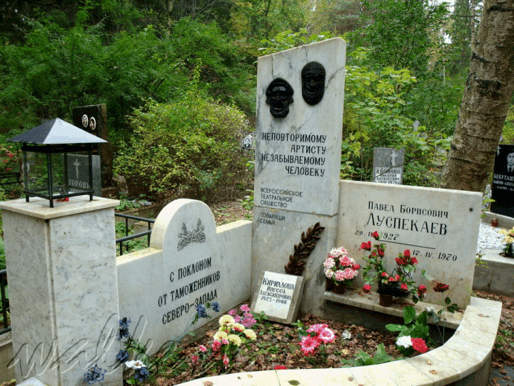 Могила Луспекаева на Северном кладбище