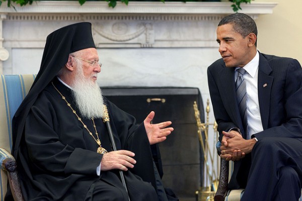 Патриарх Варфоломей и Обама