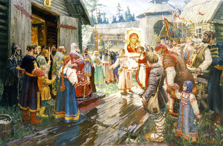 Обретение иконы Божией Матери в Казани