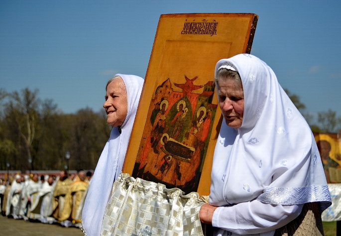 Традиционные гуляния старообрядцев в Рогожском поселке Москвы