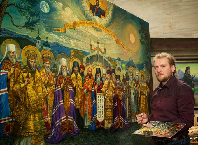 Выставка живописца Филиппа Москвитина *Патриарх Тихон и его время*