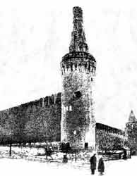 Обезглавленная снарядами Беклемишевская башня