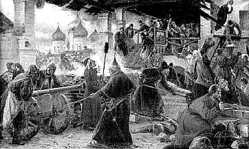 Осада Троице-Сергиевой Лавры в Смутное время (Худ. Милорадович 1894 г.)